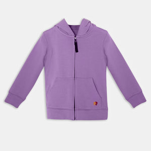 All Weather Hoodie Lavender — organic cotton kids hoodie India all weather 2-6 years — Kiggle