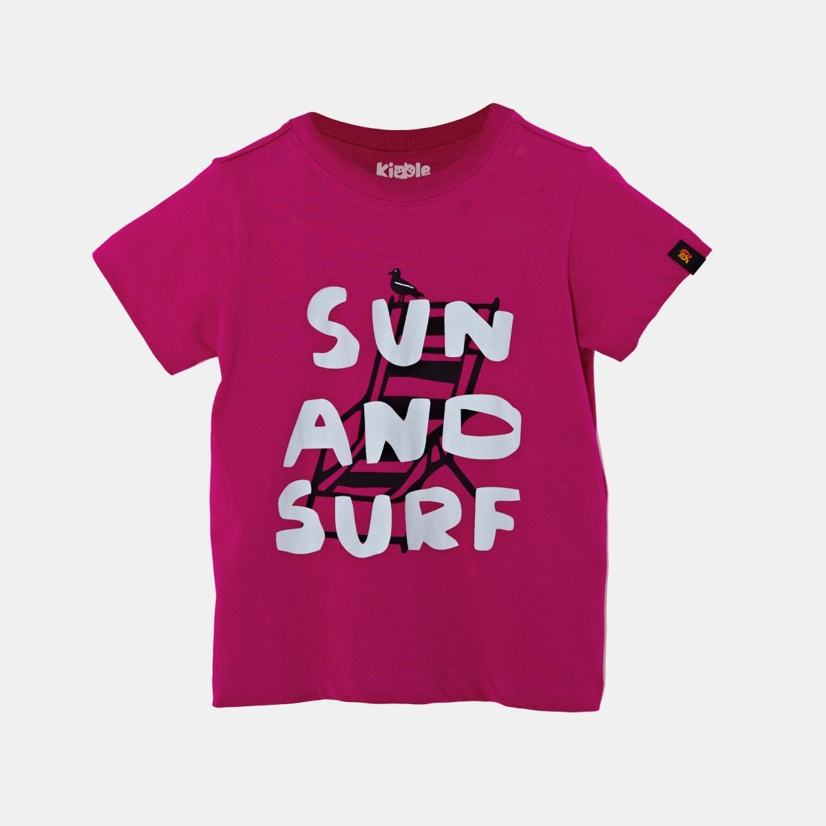 Sun and Surf Tee Raspberry - organic cotton kids clothing - Kiggle