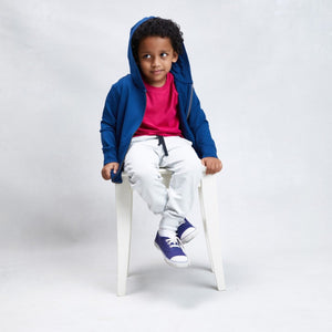 All Weather Hoodie Navy — organic cotton kids hoodie India all weather 2-6 years — Kiggle