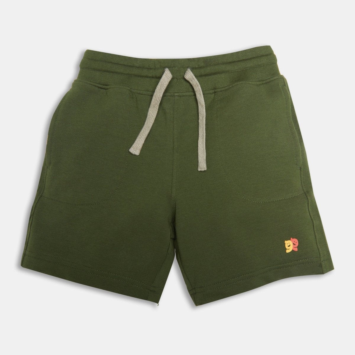 Terry Cotton Shorts Forest — organic cotton terry shorts India kids 2-6 years — Kiggle