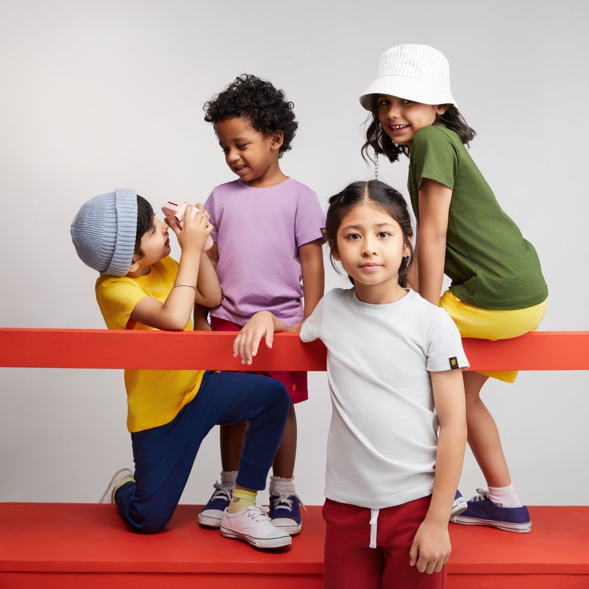 Short Sleeve Tee 5 pack - organic cotton kids clothing - Kiggle