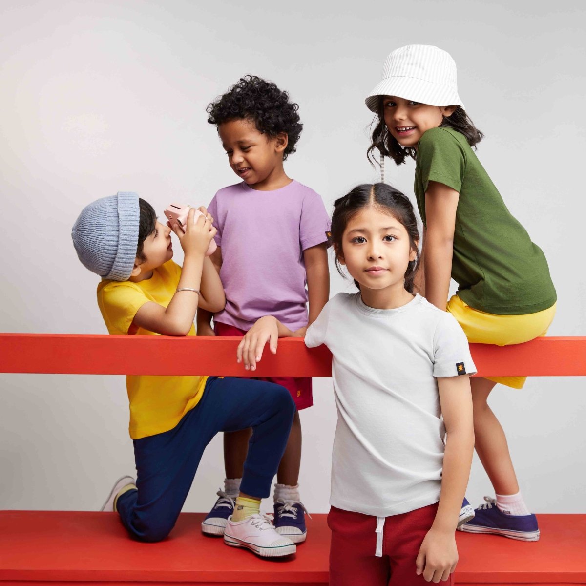 Organic Cotton Mix 'n' Match set of 2 | T-shirt & Shorts - organic cotton kids clothing - Kiggle