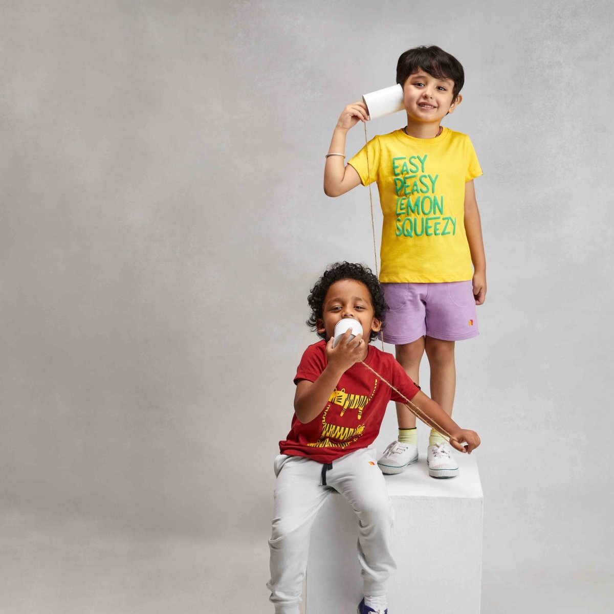 Organic Cotton Mix 'n' Match set of 3 | T-shirt & Shorts - organic cotton kids clothing - Kiggle