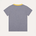 Kiggle Lilac baby ringer pocket tee, back view