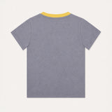 Kiggle Lilac baby ringer pocket tee, back view