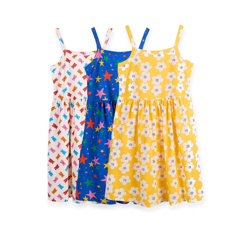Play dress pack of 3 - organic cotton kids clothing - Kiggle