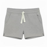 Lazy Tiger Co - ord Set | Graphic Tee & Track Shorts | Snow & Grey - organic cotton kids clothing - Kiggle