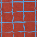 Half Sleeve Sleepsuit Rust Check - close up