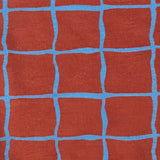 Half Sleeve Sleepsuit Rust Check - close up