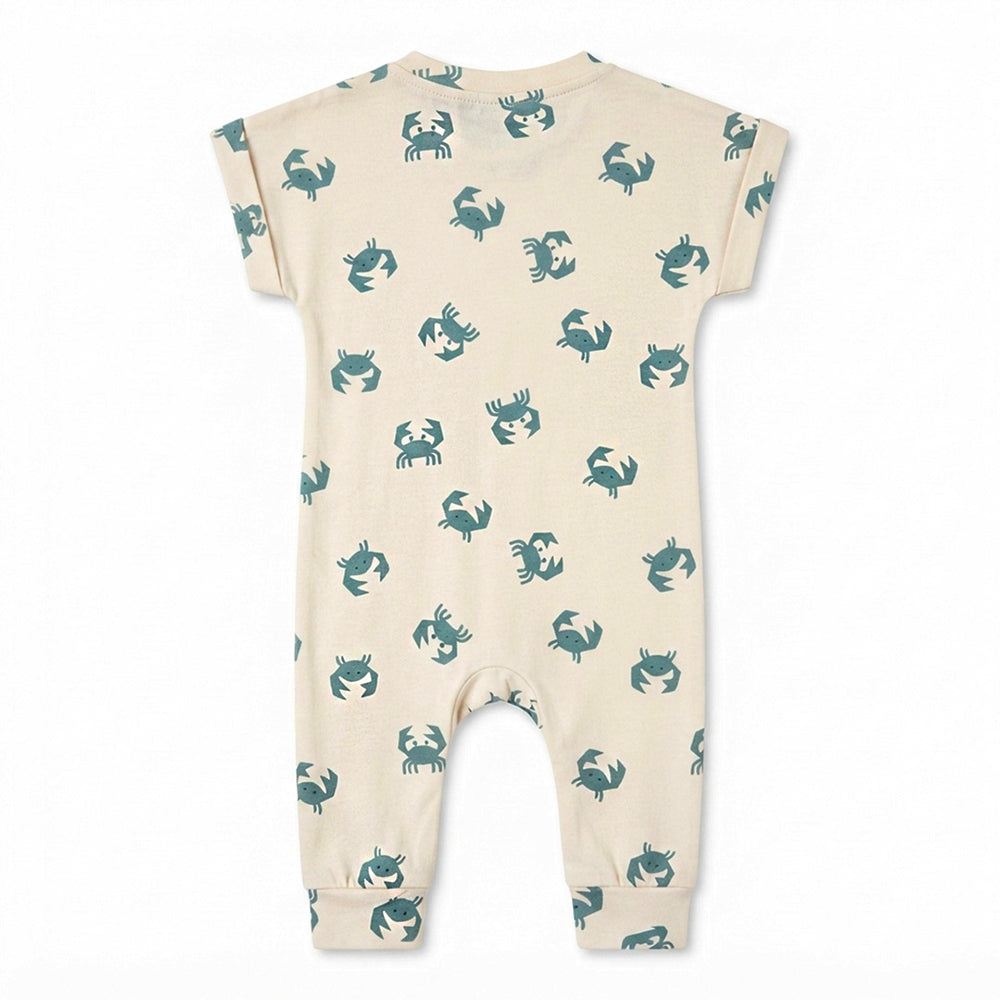 Half Sleeve Sleepsuit Coastal Crab - back