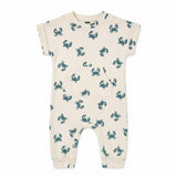 Coastal Crab half sleeve sleepsuit