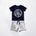 Born to be Wild Co - ord Set | Graphic Tee & Terry Shorts | Carbon & Snow - organic cotton kids clothing - Kiggle