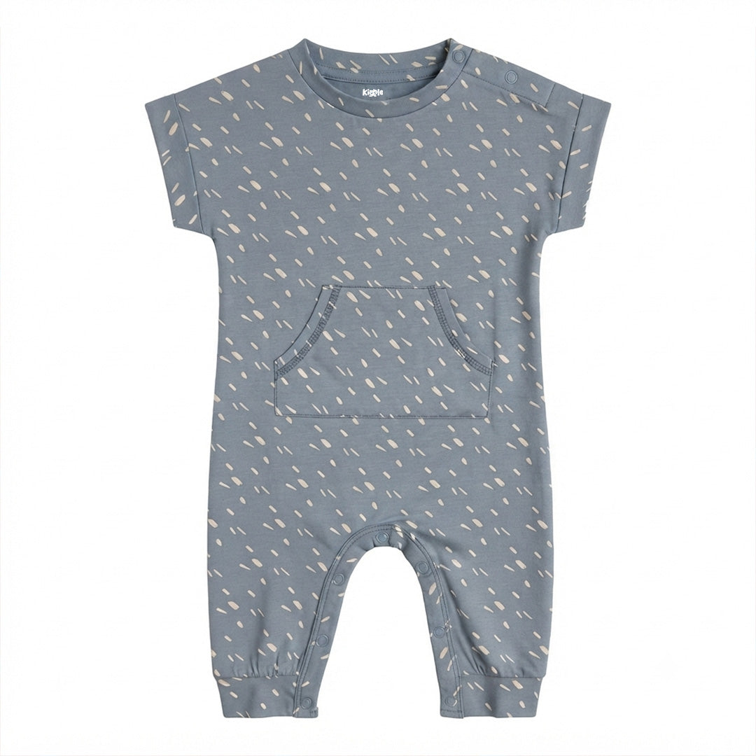 Half Sleeve Sleepsuit Indigo Dash - front