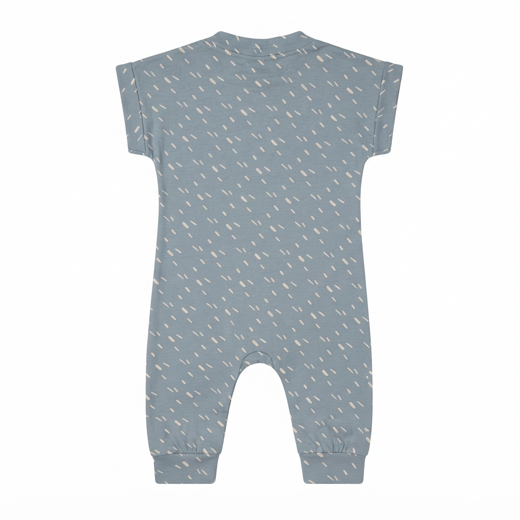 Half Sleeve Sleepsuit Indigo Dash - back