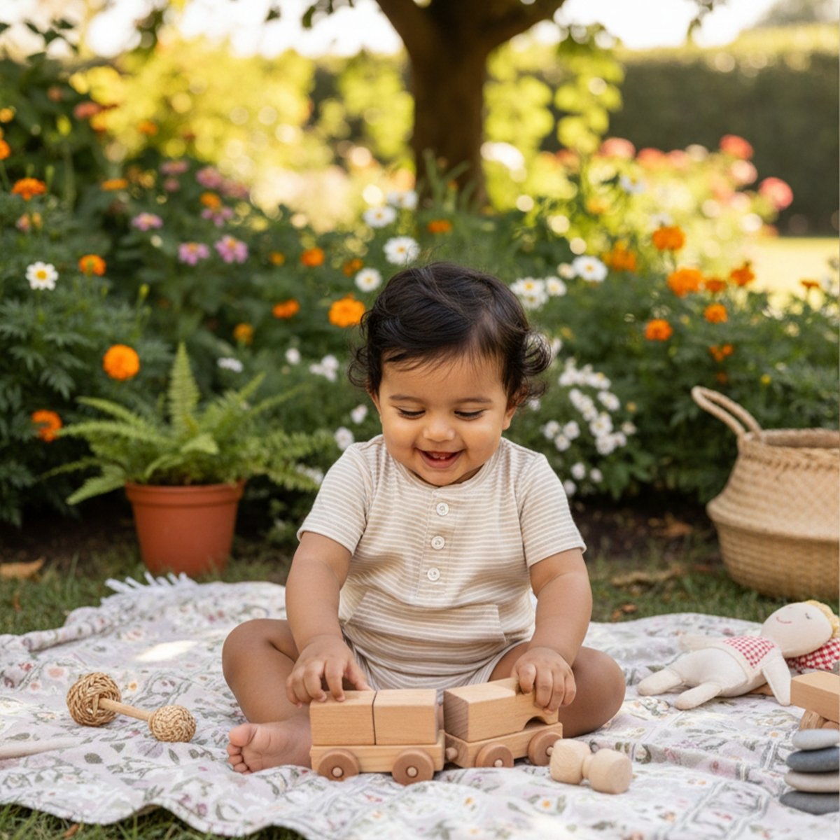 Pack of 3 Shorty Rompers — Autumn | Organic Cotton Baby (3–24 Months) - organic cotton kids clothing - Kiggle