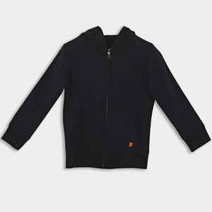 All Weather Hoodie Carbon — organic cotton kids hoodie India all weather 2-6 years — Kiggle