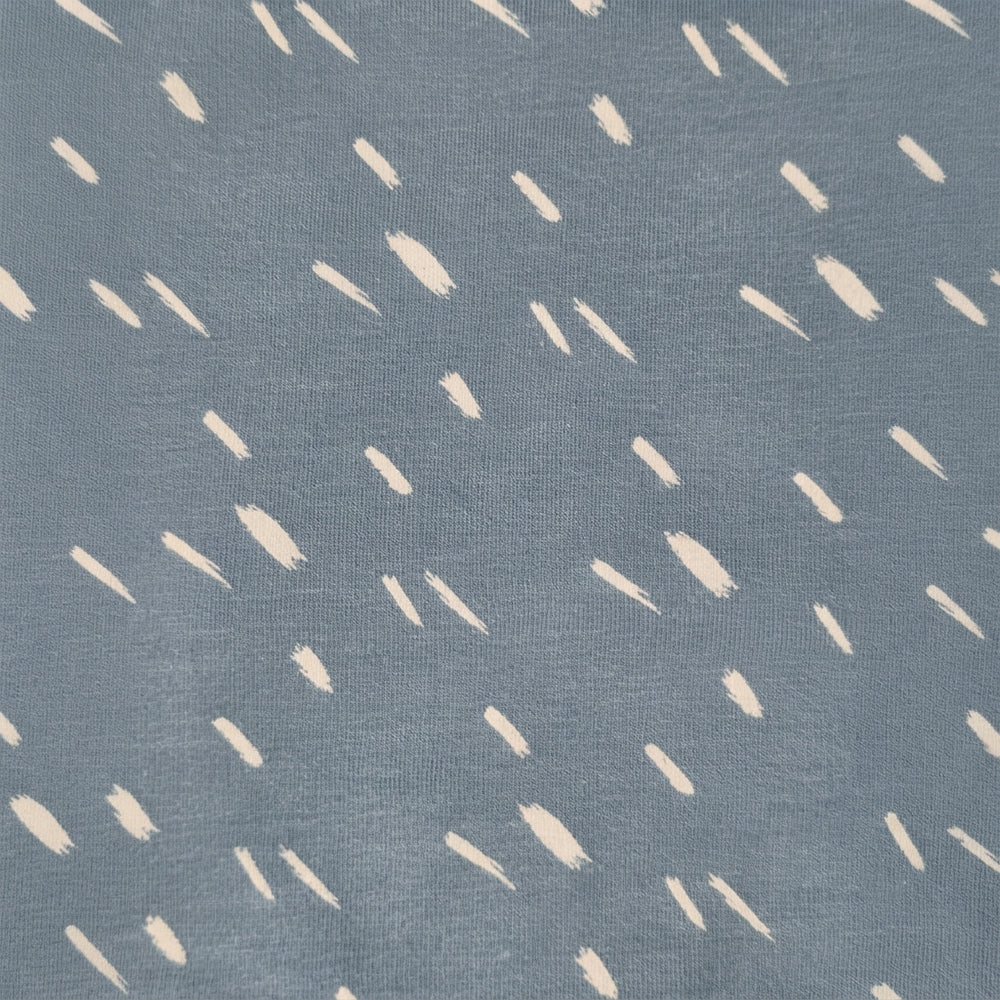 Indigo Dash fabric design