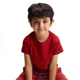 Organic Cotton Short Sleeve Tee – Pack of 3 | Mustard, Raspberry & Clay