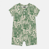Baby shorty Monstera Leaf - organic cotton kids clothing - Kiggle