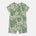 Baby shorty Monstera Leaf - organic cotton kids clothing - Kiggle