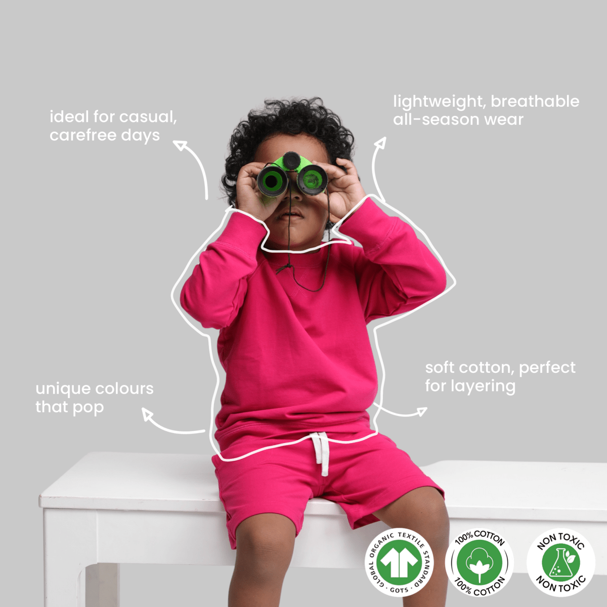 All Weather Sweatshirts 2 pack - organic cotton kids clothing - Kiggle