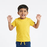 Organic Cotton Short Sleeve Tee – Pack of 3 | Mustard, Raspberry & Clay